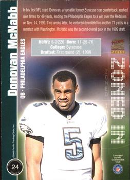 2000 Pacific Paramount - Zoned In #24 Donovan McNabb Back