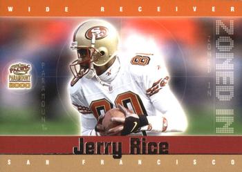 2000 Pacific Paramount - Zoned In #29 Jerry Rice Front