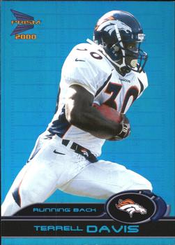 2000 Pacific Prism Prospects - Holographic Blue #28 Terrell Davis Front