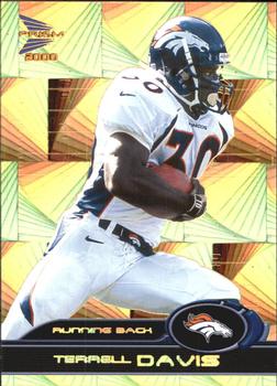 2000 Pacific Prism Prospects - Holographic Gold #28 Terrell Davis Front