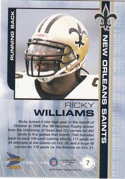 2000 Pacific Prism Prospects - MVP Candidates #7 Ricky Williams Back