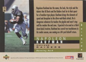 1995 SP - Holoviews #16 Napoleon Kaufman Back