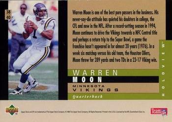 1995 SP - Holoviews #38 Warren Moon Back