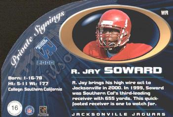 2000 Pacific Private Stock - Private Signings #16 R.Jay Soward Back