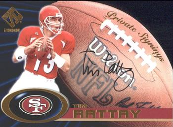 2000 Pacific Private Stock - Private Signings #32 Tim Rattay Front