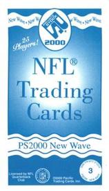 2000 Pacific Private Stock - PS2000 New Wave #3 Cade McNown Back