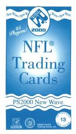 2000 Pacific Private Stock - PS2000 New Wave #13 Fred Taylor Back