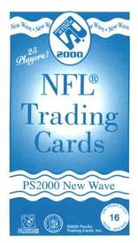 2000 Pacific Private Stock - PS2000 New Wave #16 Randy Moss Back