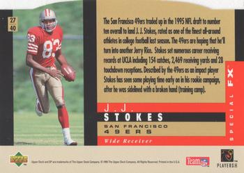1995 SP - Holoviews Die Cuts #27 J.J. Stokes Back