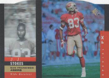 1995 SP - Holoviews Die Cuts #27 J.J. Stokes Front