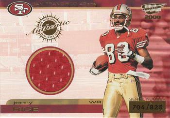 2000 Pacific Revolution - Game Worn Jerseys #18 Jerry Rice Front