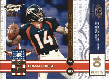 2000 Pacific Revolution - Making the Grade Gold #6 Brian Griese Front