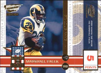 2000 Pacific Revolution - Making the Grade Red #16 Marshall Faulk Front