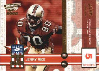 2000 Pacific Revolution - Making the Grade Red #18 Jerry Rice Front