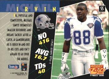 1995 Sportflix #55 Michael Irvin Back