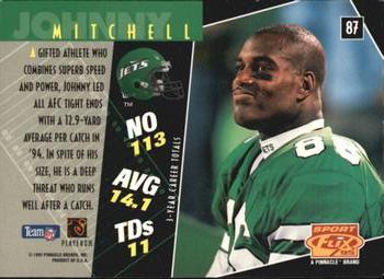 1995 Sportflix #87 Johnny Mitchell Back