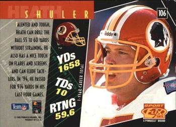 1995 Sportflix #106 Heath Shuler Back