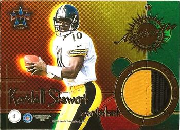 2000 Pacific Vanguard - Game Worn Jersey Dual Patches #4 Jerome Bettis / Kordell Stewart Back