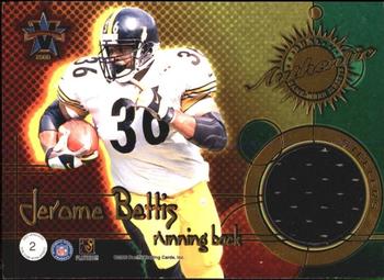 2000 Pacific Vanguard - Game Worn Jersey Duals #2 Ricky Williams / Jerome Bettis Back