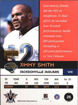 2000 Pacific Vanguard - Gold #26 Jimmy Smith Back