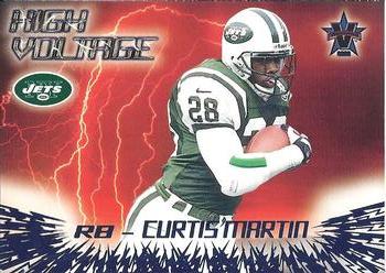2000 Pacific Vanguard - High Voltage #23 Curtis Martin Front