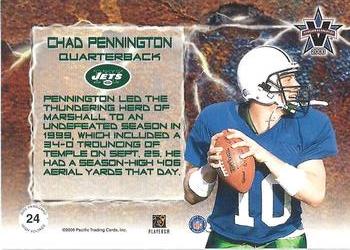 2000 Pacific Vanguard - High Voltage #24 Chad Pennington Back