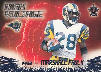2000 Pacific Vanguard - High Voltage #28 Marshall Faulk Front