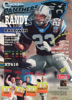 1995 Stadium Club #XT416 Randy Baldwin Back