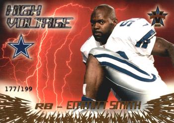 2000 Pacific Vanguard - High Voltage Gold #9 Emmitt Smith Front