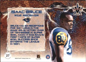 2000 Pacific Vanguard - High Voltage Gold #27 Isaac Bruce Back