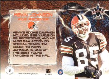 2000 Pacific Vanguard - High Voltage Red #8 Kevin Johnson Back