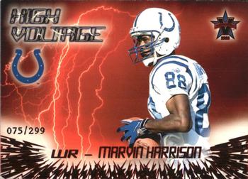 2000 Pacific Vanguard - High Voltage Red #14 Marvin Harrison Front