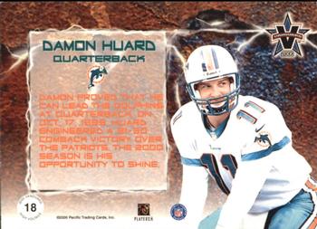2000 Pacific Vanguard - High Voltage Red #18 Damon Huard Back