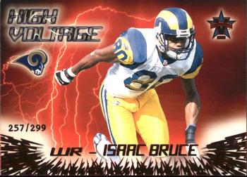 2000 Pacific Vanguard - High Voltage Red #27 Isaac Bruce Front