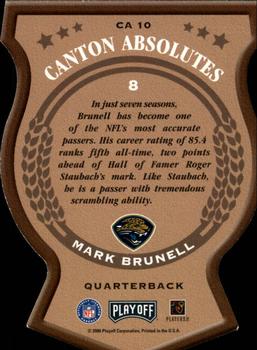 2000 Playoff Absolute #CA 10 Mark Brunell Back