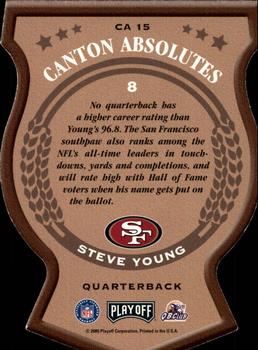 2000 Playoff Absolute - Canton Absolutes #CA 15 Steve Young Back