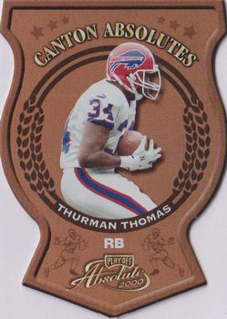 2000 Playoff Absolute - Canton Absolutes #CA 27 Thurman Thomas Front