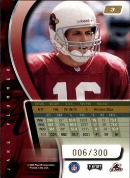 2000 Playoff Absolute - Coaches Honors #3 Jake Plummer Back