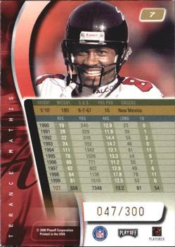 2000 Playoff Absolute - Coaches Honors #7 Terance Mathis Back