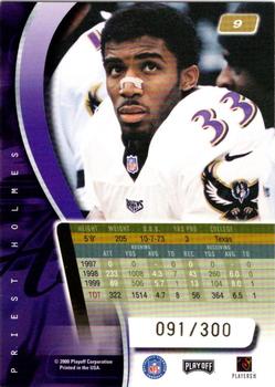 2000 Playoff Absolute - Coaches Honors #9 Priest Holmes Back