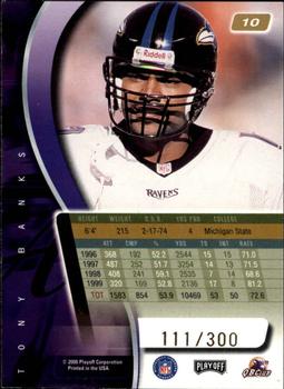 2000 Playoff Absolute - Coaches Honors #10 Tony Banks Back