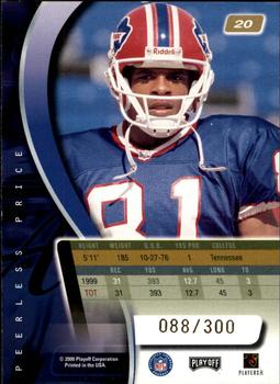 2000 Playoff Absolute - Coaches Honors #20 Peerless Price Back