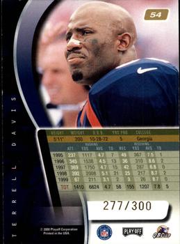 2000 Playoff Absolute - Coaches Honors #54 Terrell Davis Back