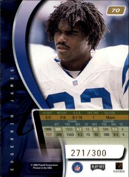 2000 Playoff Absolute - Coaches Honors #70 Edgerrin James Back