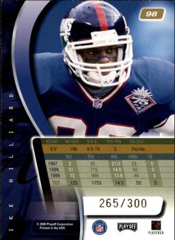 2000 Playoff Absolute - Coaches Honors #98 Ike Hilliard Back