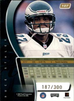2000 Playoff Absolute - Coaches Honors #107 Duce Staley Back