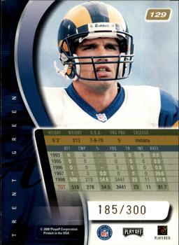 2000 Playoff Absolute - Coaches Honors #129 Trent Green Back
