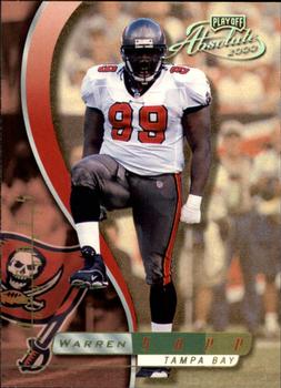 2000 Playoff Absolute - Coaches Honors #133 Warren Sapp Front