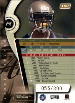 2000 Playoff Absolute - Coaches Honors #192 Darren Howard Back