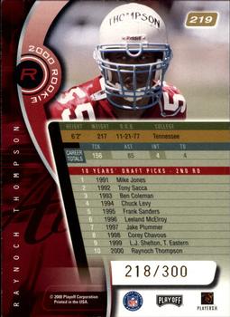 2000 Playoff Absolute - Coaches Honors #219 Raynoch Thompson Back
